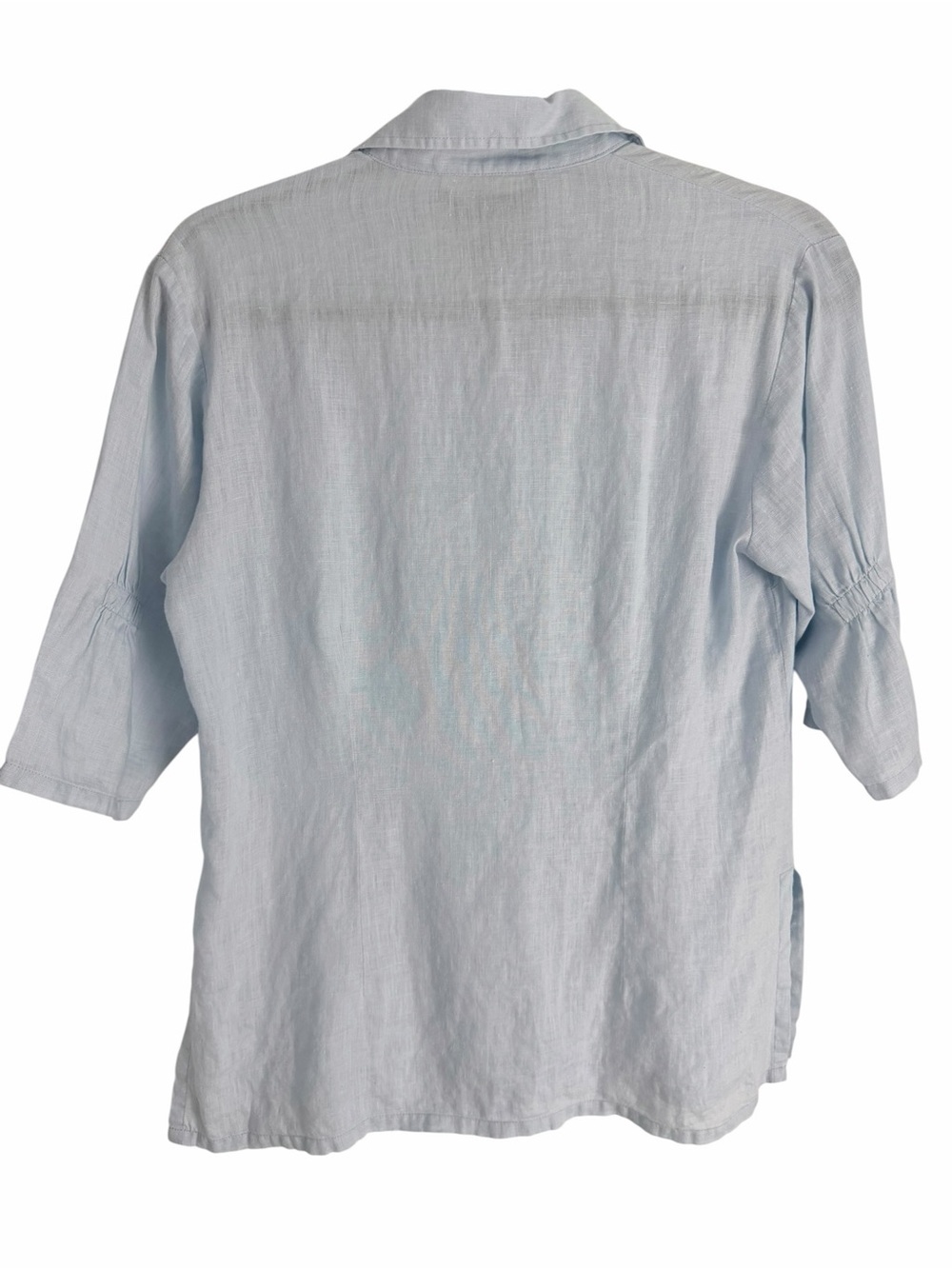 TRISTAN & ISEUT Light Blue 100% Linen Button-Up Shirt Casual size S - Picture 4 of 11